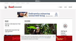 Desktop Screenshot of food-management.com