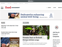 Tablet Screenshot of food-management.com
